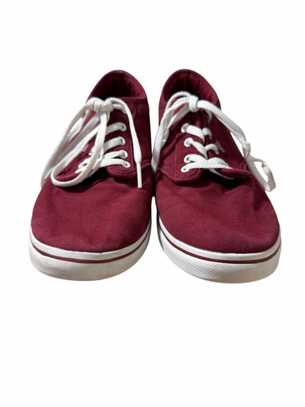 Vans Women's Burgundy Canvas Low-Top Sneakers - Picture 3 of 8